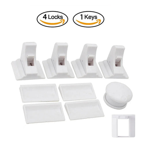 Baby Safety Lock Invisible Lock Kids Security Drawer Latch Cabinet Door Magnetic Child Safety Lock Limiter Children Protection